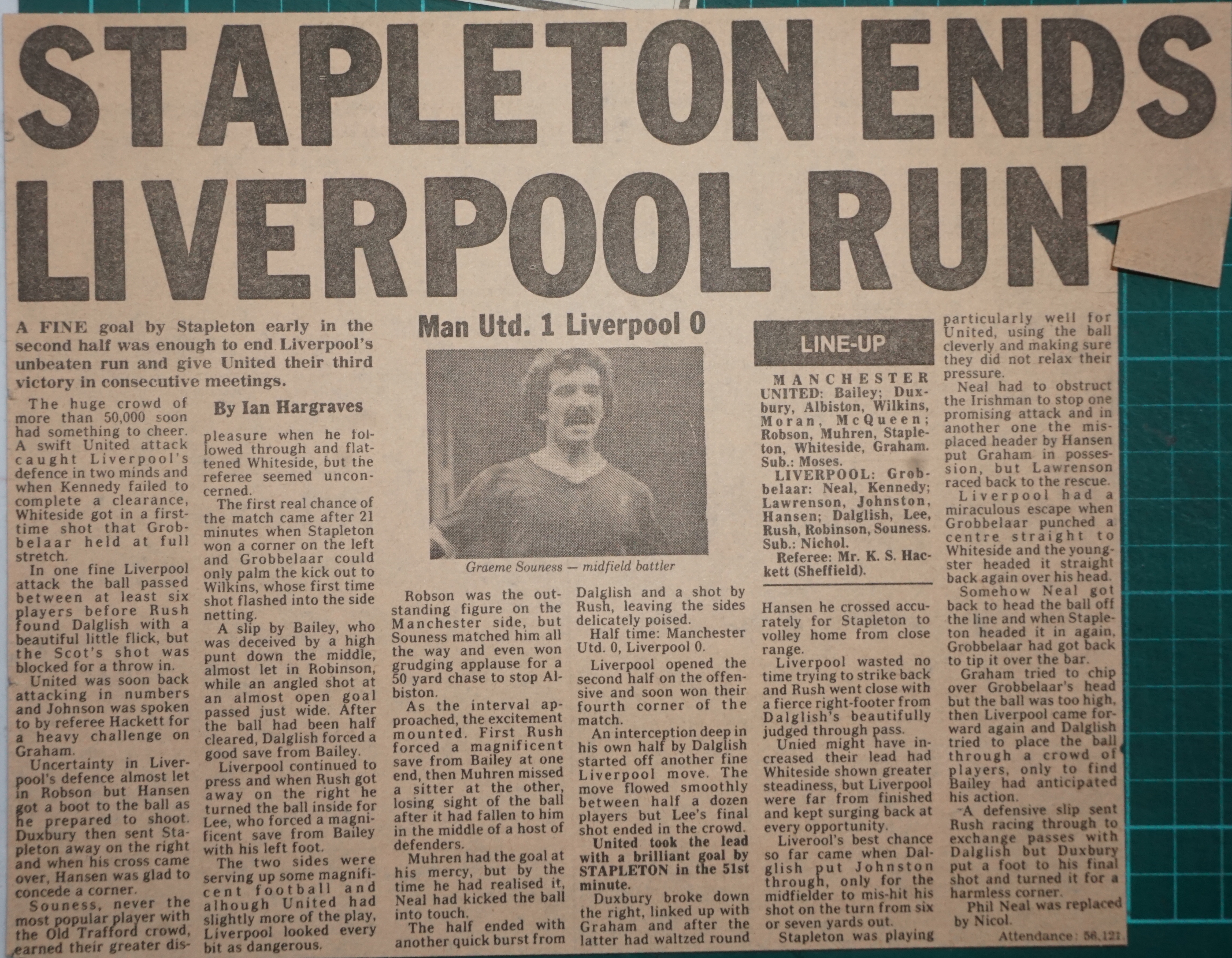 Stapleton ends Liverpool run
